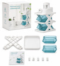 Nasal Care System Countertop Caddy Organizer with Rotating Trays