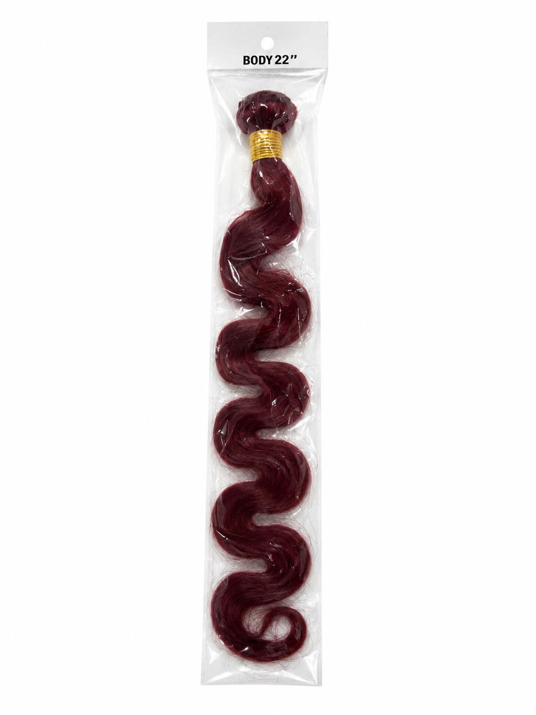 22 Inch Body Wave Hair Extensions – Burgundy