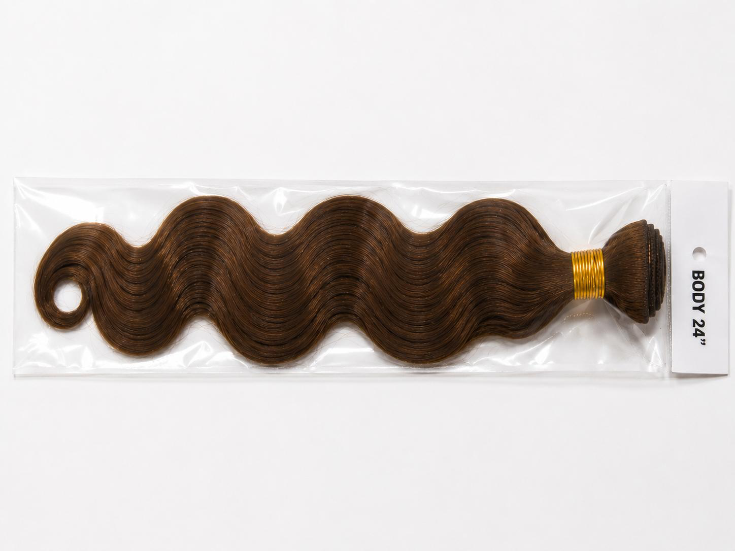 24 Inch Body Wave Hair Extensions – Medium Brown