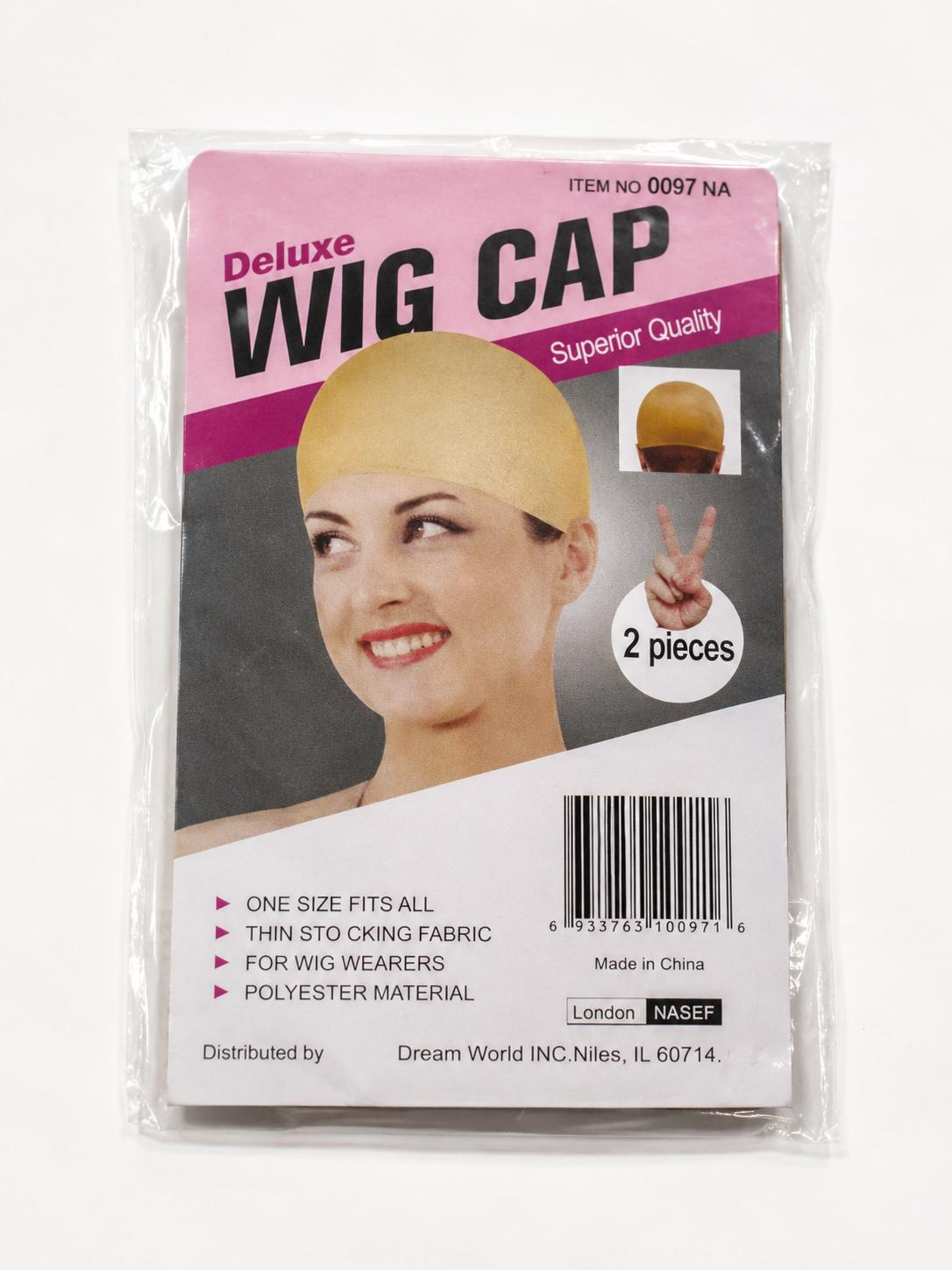 Dream World Deluxe Wig Cap – 2 Pack, One Size Fits All