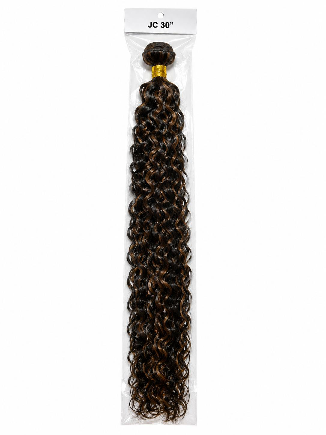 30 Inch Jerry Curl Hair Extensions – Dark Brown